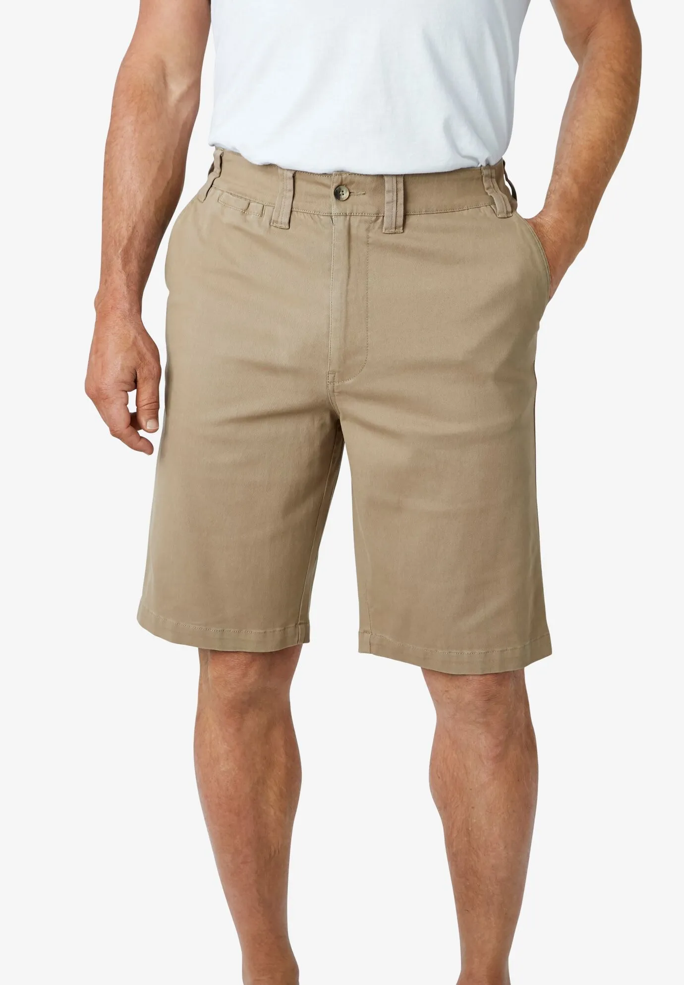 10" Flex Full-Elastic Waist Chino Shorts