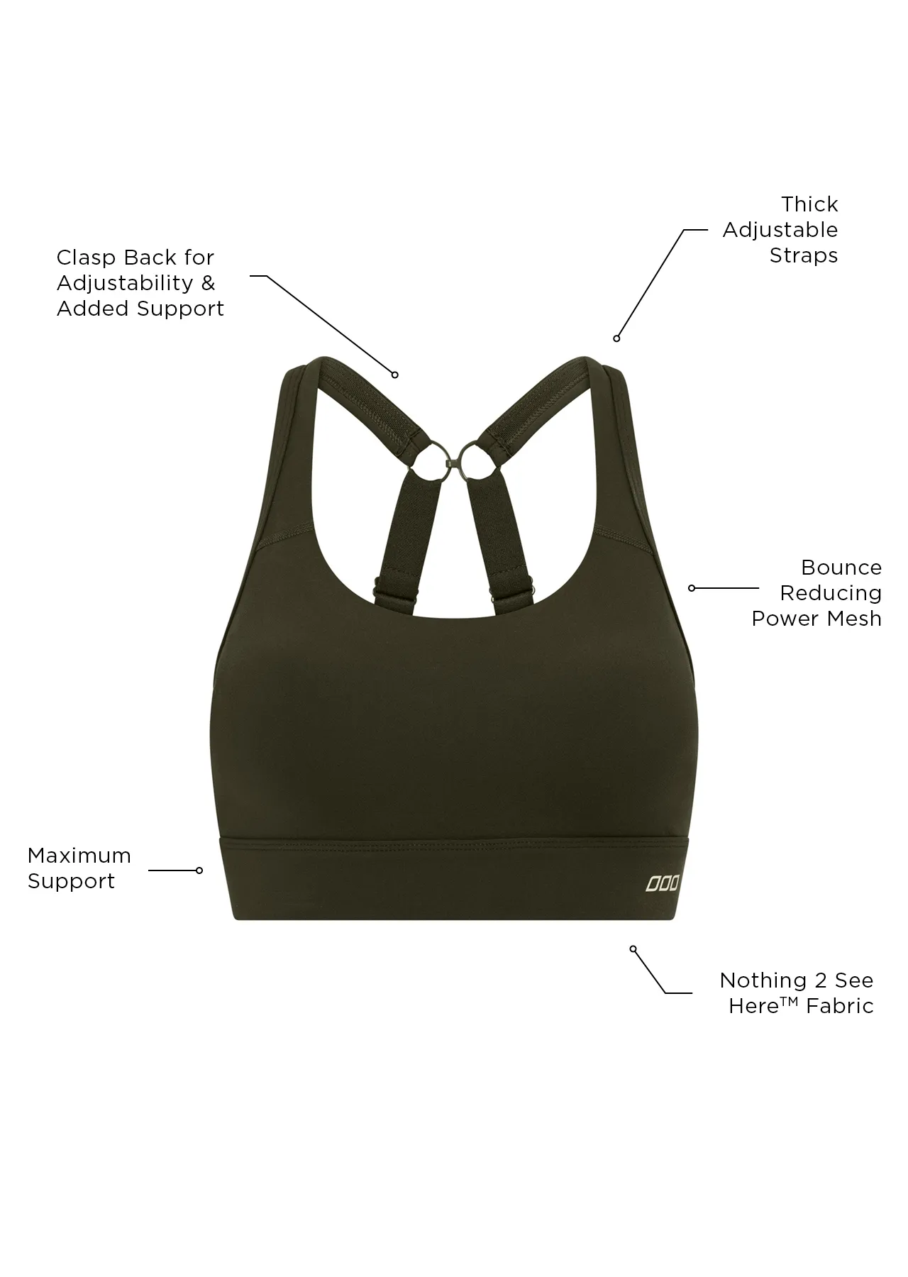 Amy Maximum Support Sports Bra | Green | Maximum Support | Lorna Jane Australia