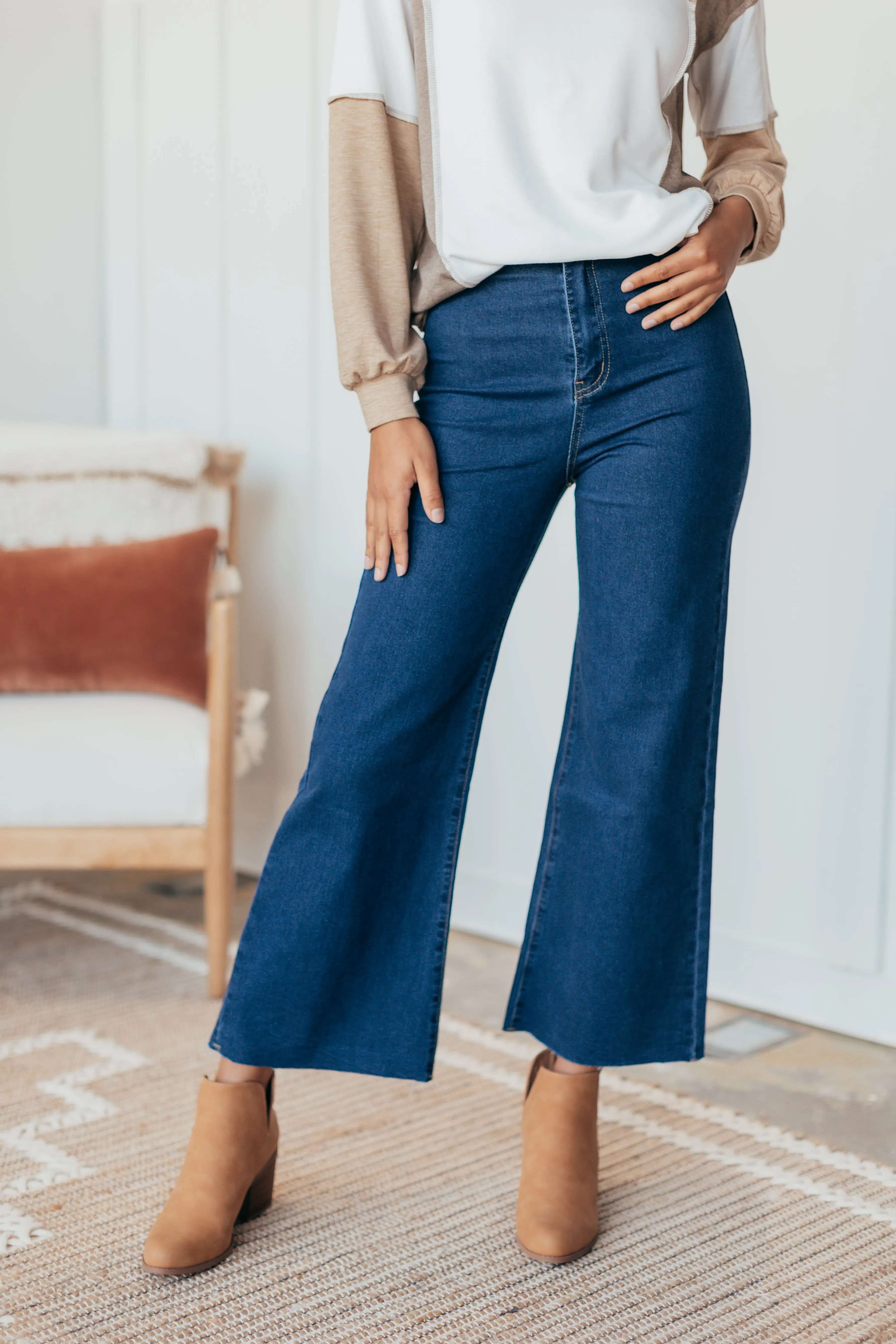 Annie High Rise Wide Leg Jeans - 10 Colors