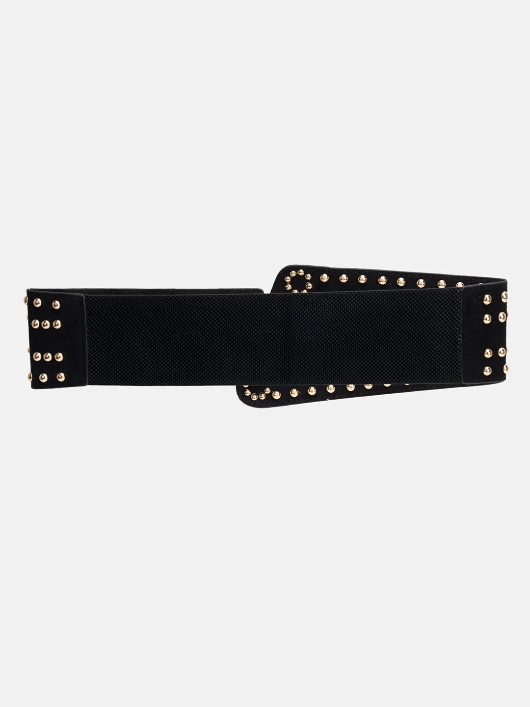 Antique Studded Design Women'S Elastic Waist Belt