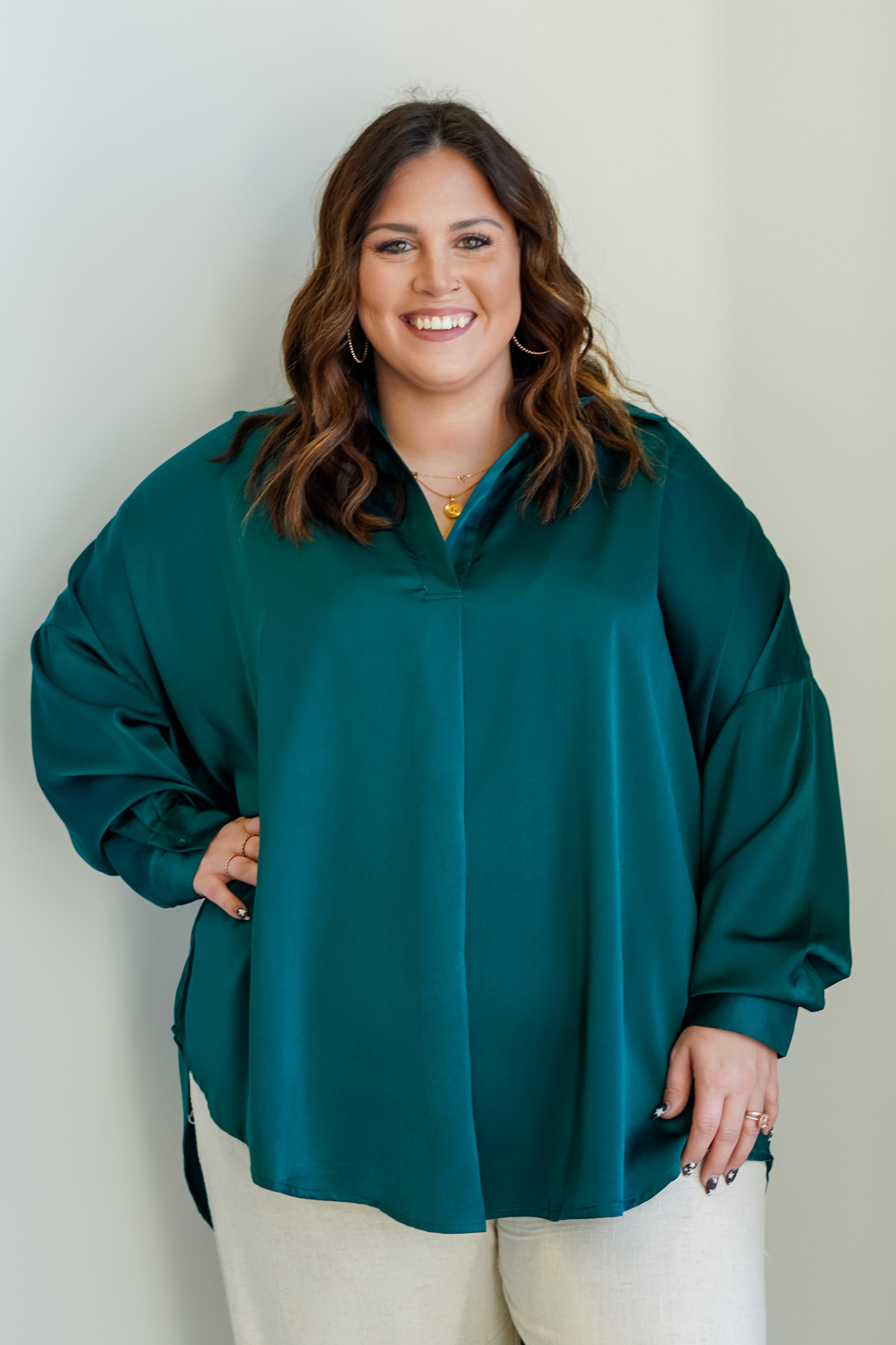 Ava Lush Long Sleeve Blouse