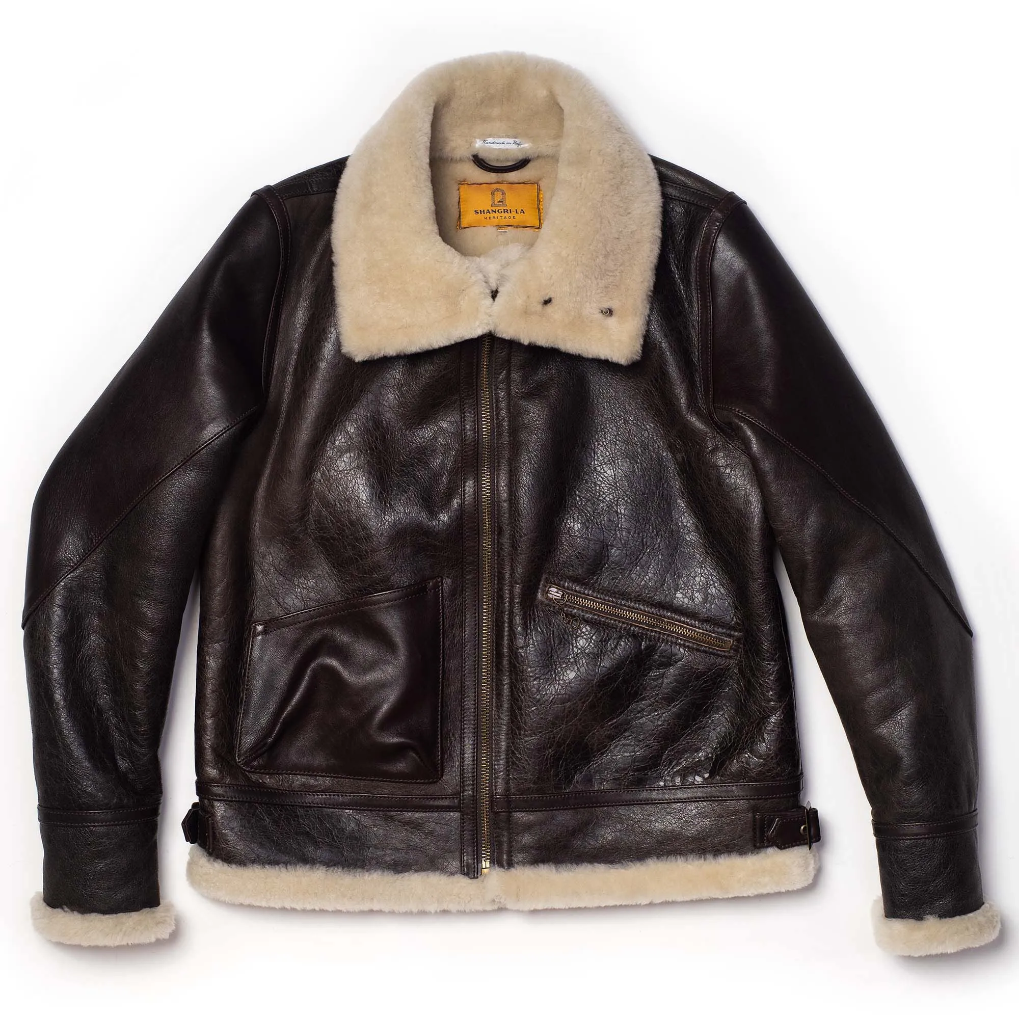 Aviatore B-3 Testa di Moro Shearling Jacket - Shangri-la Heritage