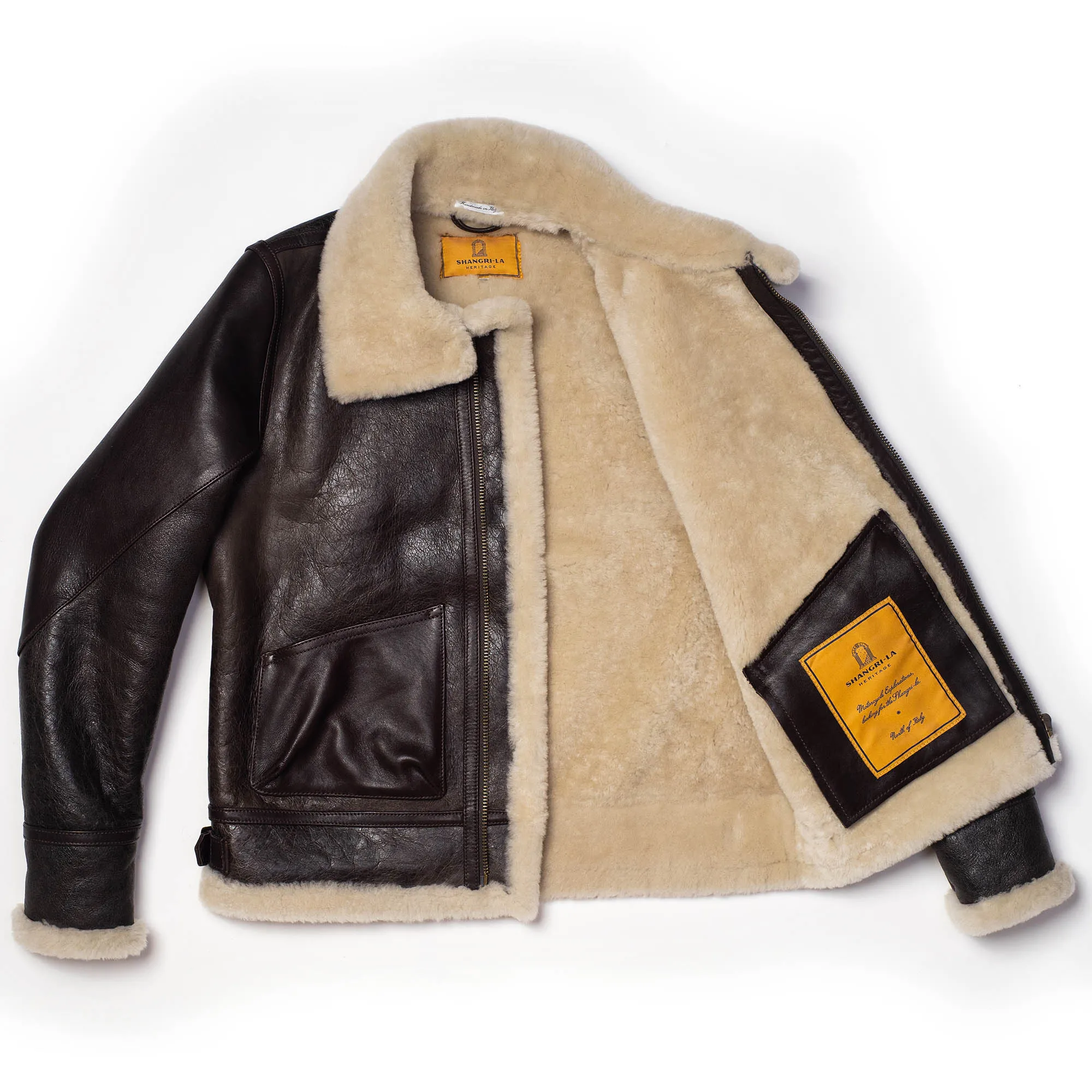 Aviatore B-3 Testa di Moro Shearling Jacket - Shangri-la Heritage