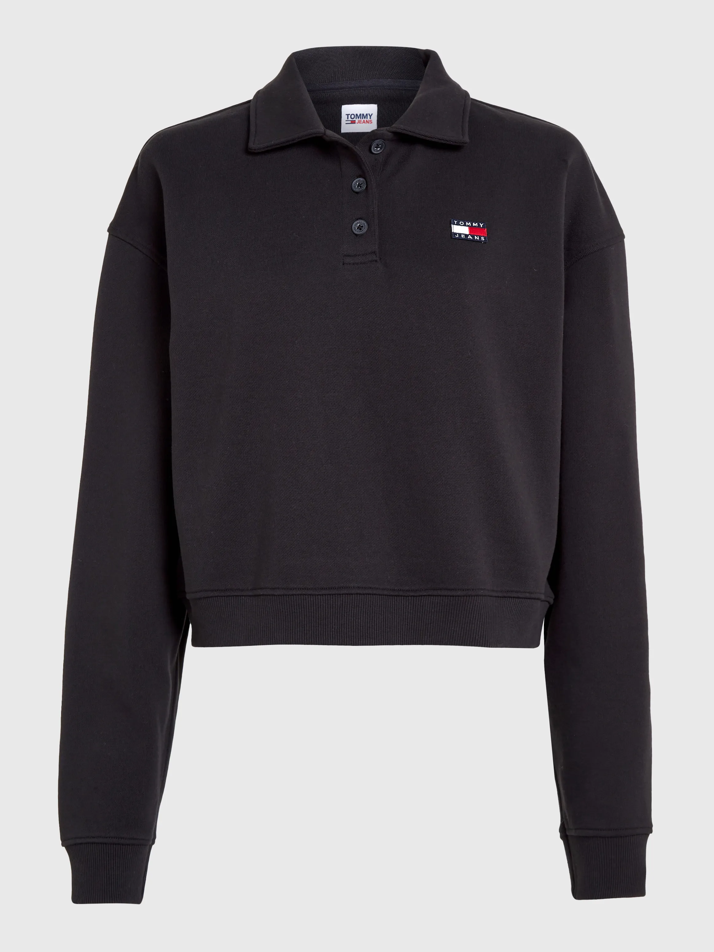 Badge Long Sleeve Relaxed Rugby Polo | Sweatshirts & Hoodies | Tommy Jeans