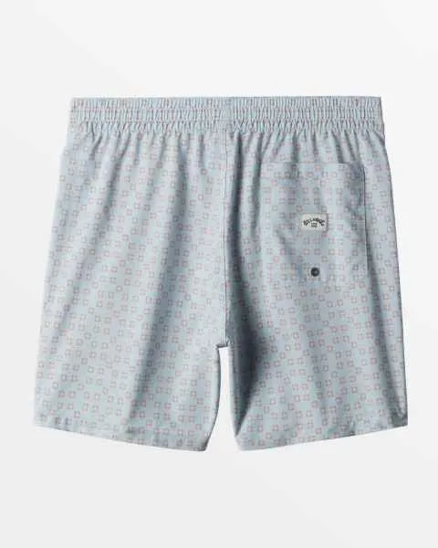 Billabong Sundays Layback 17 Elastic Waist Shorts Ash Blue