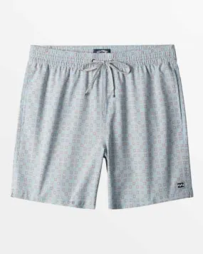 Billabong Sundays Layback 17 Elastic Waist Shorts Ash Blue