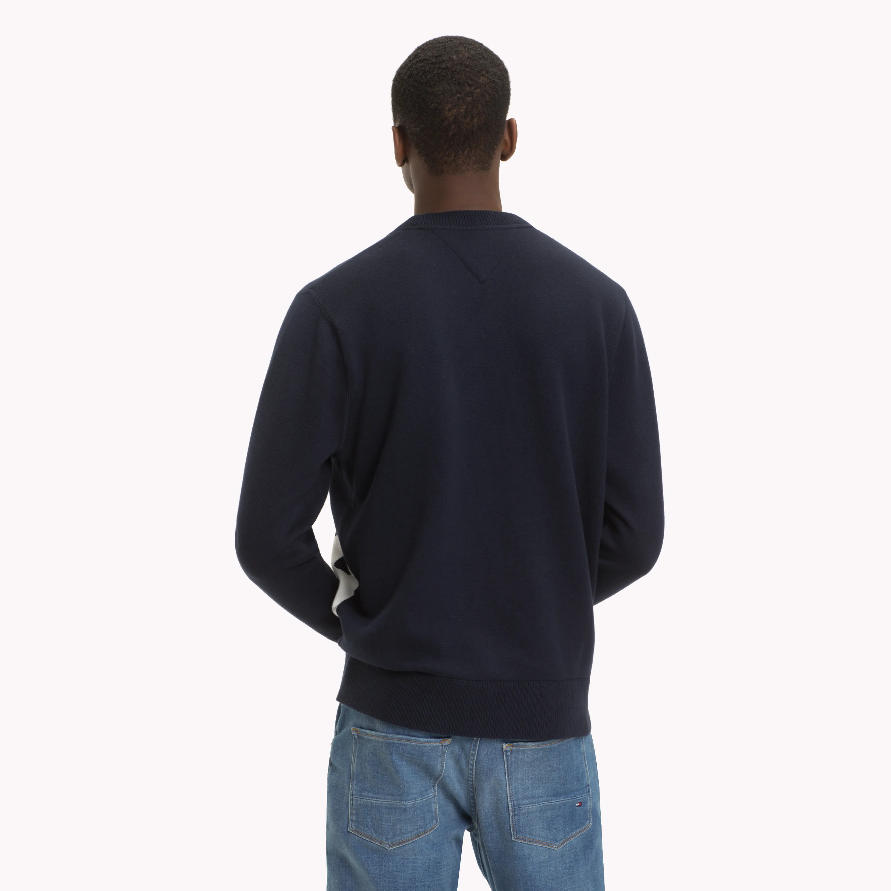 Blue Pure Cotton Relaxed Fit Jumper | Sweatshirts & Hoodies | Tommy Hilfiger