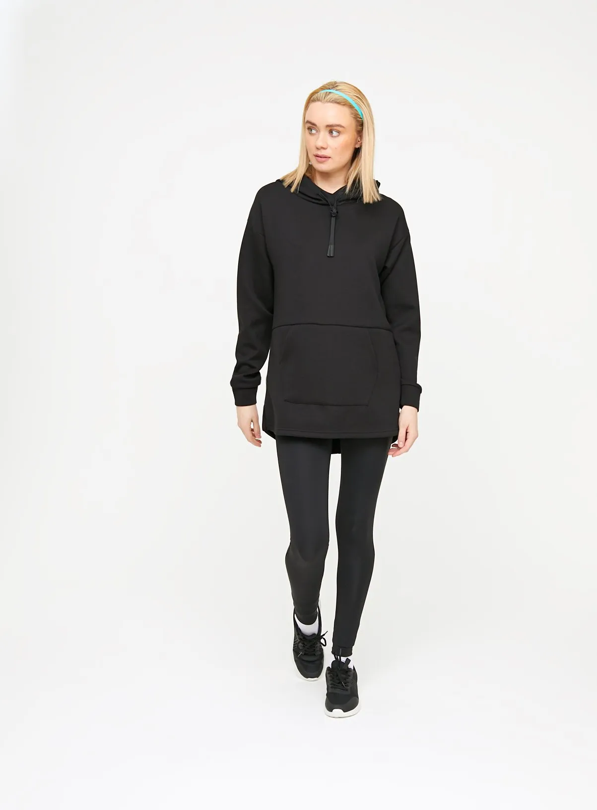 Buy Active Black Oversized Scuba Hoodie S | Hoodies and sweatshirts | Tu