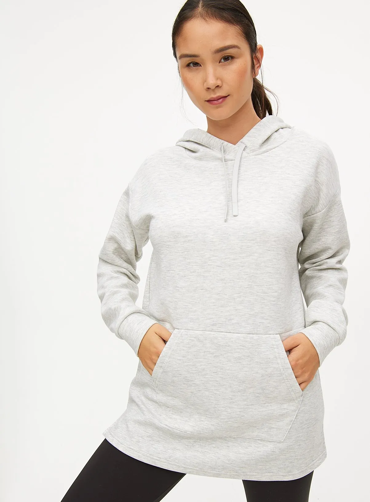 Buy Active Grey Marl Oversized Scuba Hoodie XL | Hoodies and sweatshirts | Tu