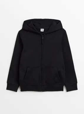 Buy Black Zip-Through Hoodie 3 years | Jumpers and hoodies | Tu