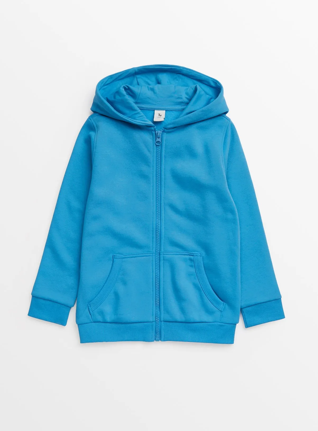 Buy Bright Blue Zip-Through Hoodie 6 years | Jumpers and hoodies | Tu