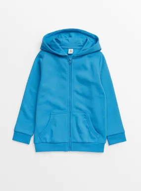 Buy Bright Blue Zip-Through Hoodie 6 years | Jumpers and hoodies | Tu