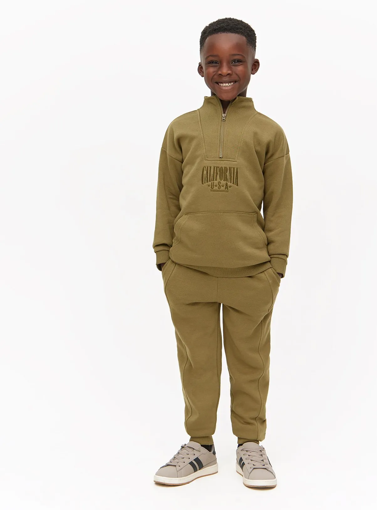 Buy Khaki Sweatshirt & Joggers 6 years | Jumpers and hoodies | Tu