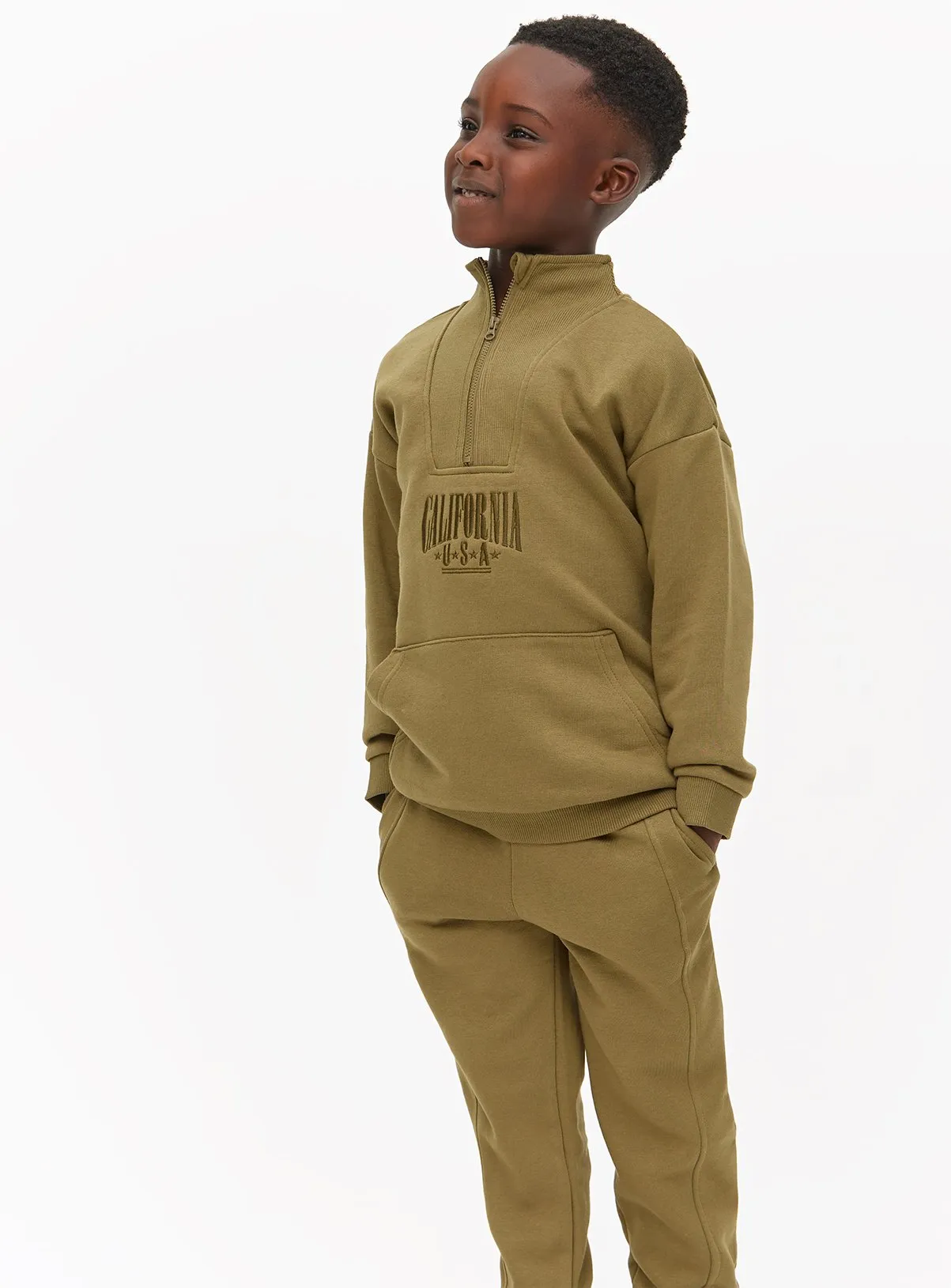 Buy Khaki Sweatshirt & Joggers 6 years | Jumpers and hoodies | Tu