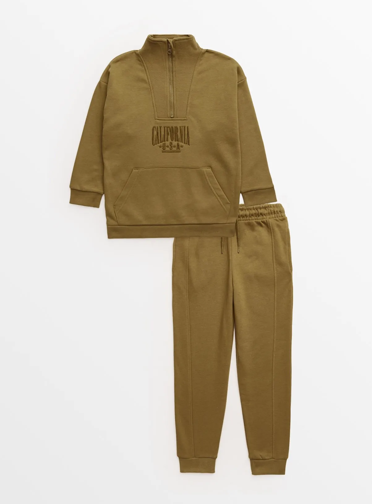 Buy Khaki Sweatshirt & Joggers 6 years | Jumpers and hoodies | Tu