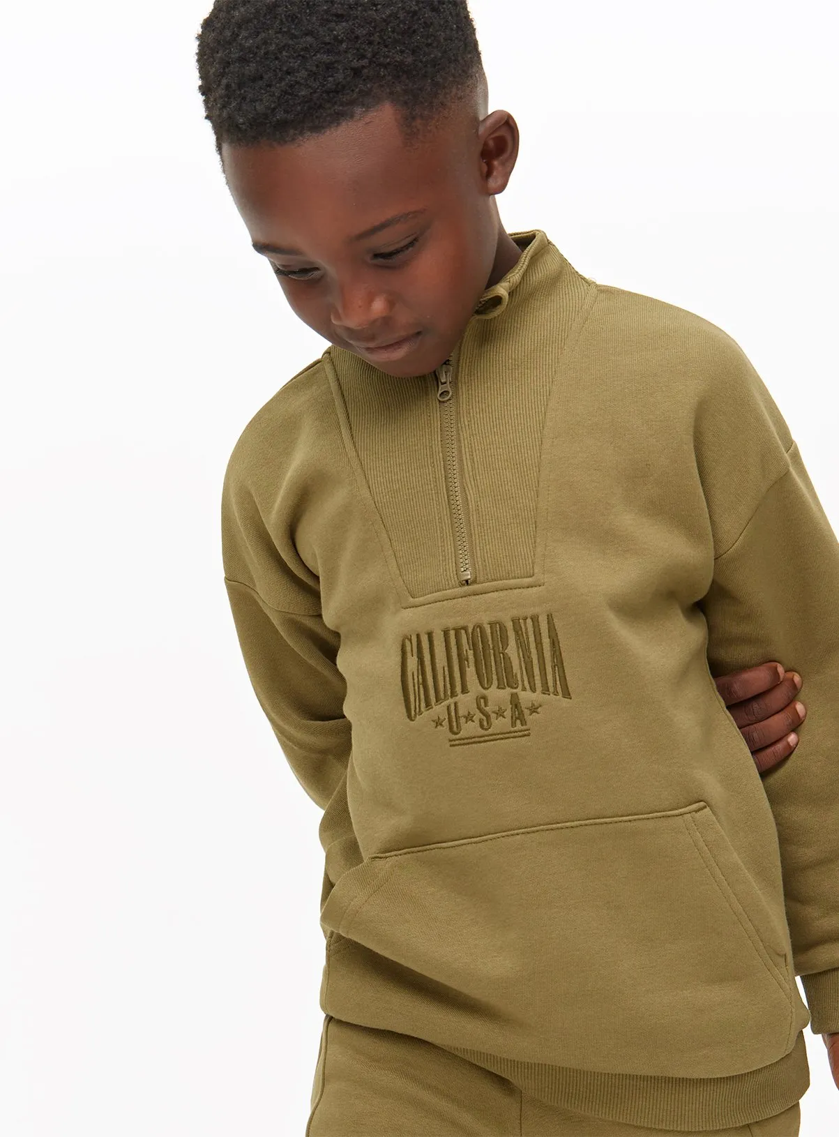 Buy Khaki Sweatshirt & Joggers 6 years | Jumpers and hoodies | Tu