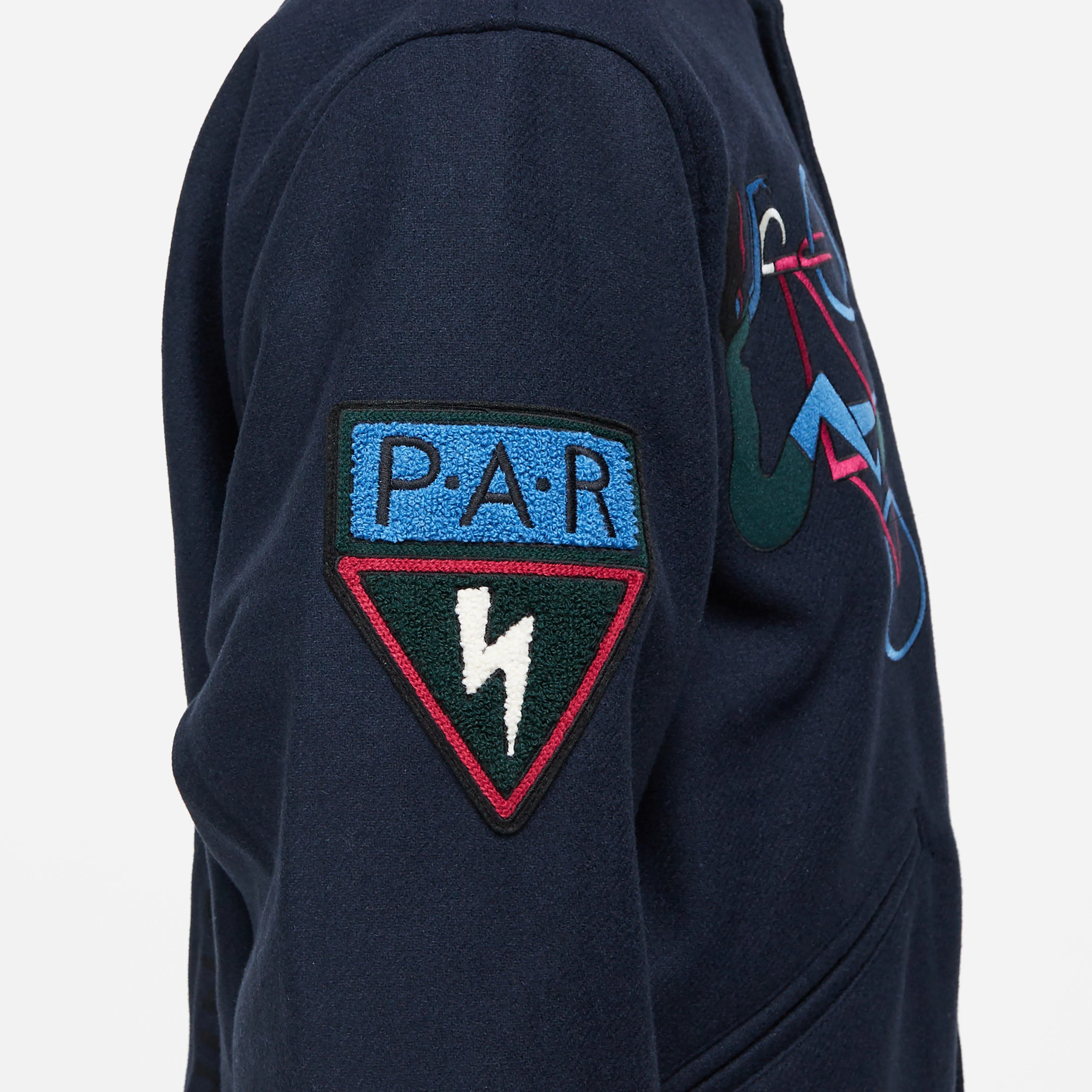 by Parra Run & Sit Bike Varsity Jacket