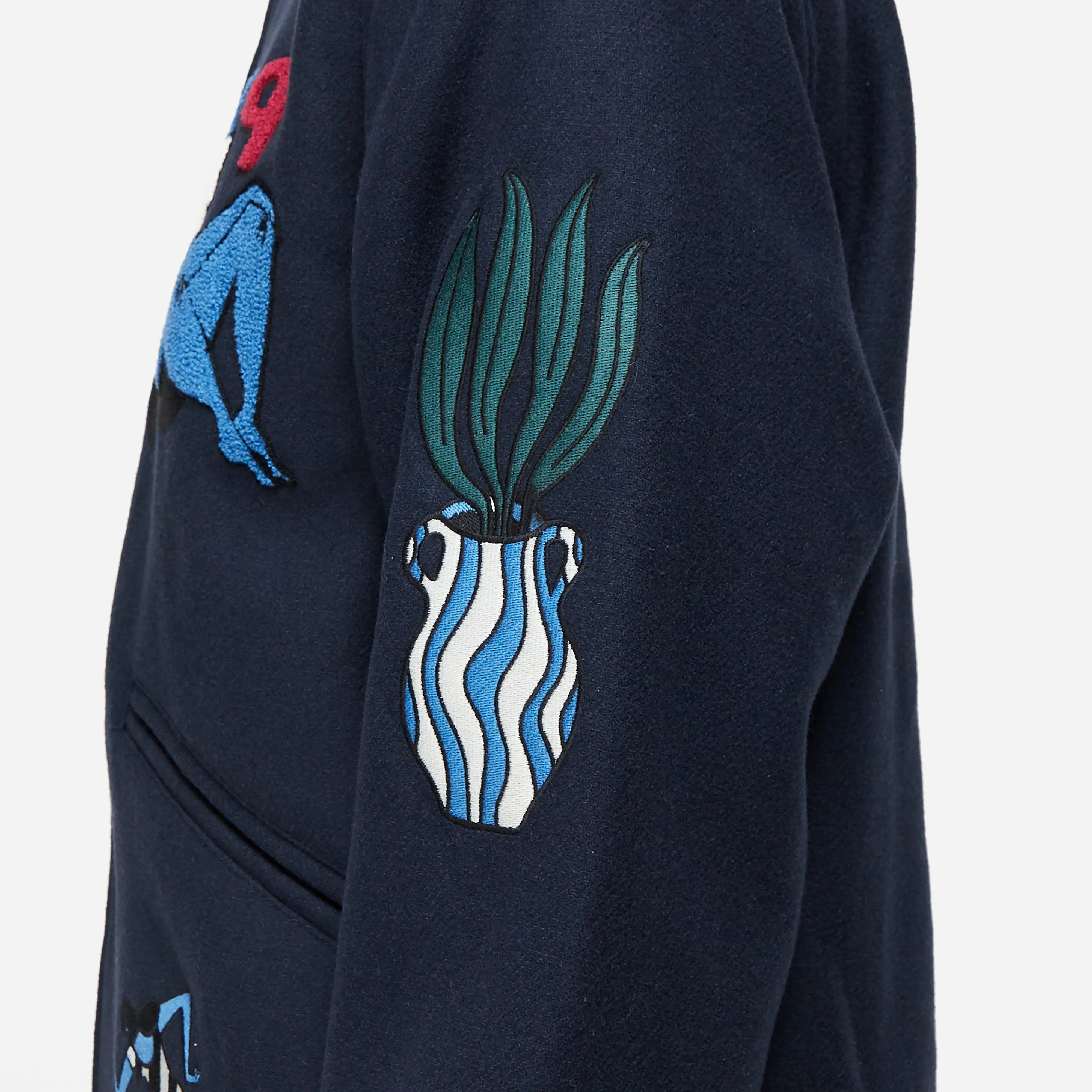 by Parra Run & Sit Bike Varsity Jacket