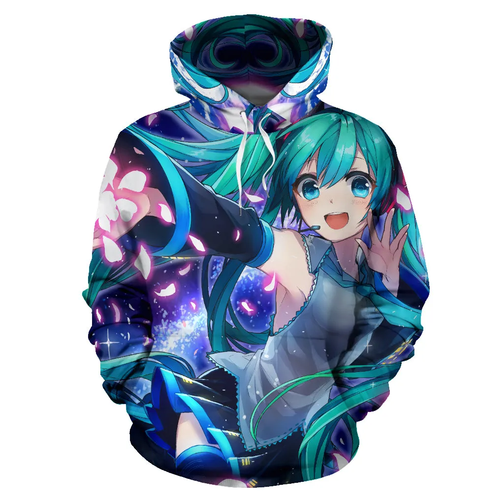 Cartoon theme hoodie