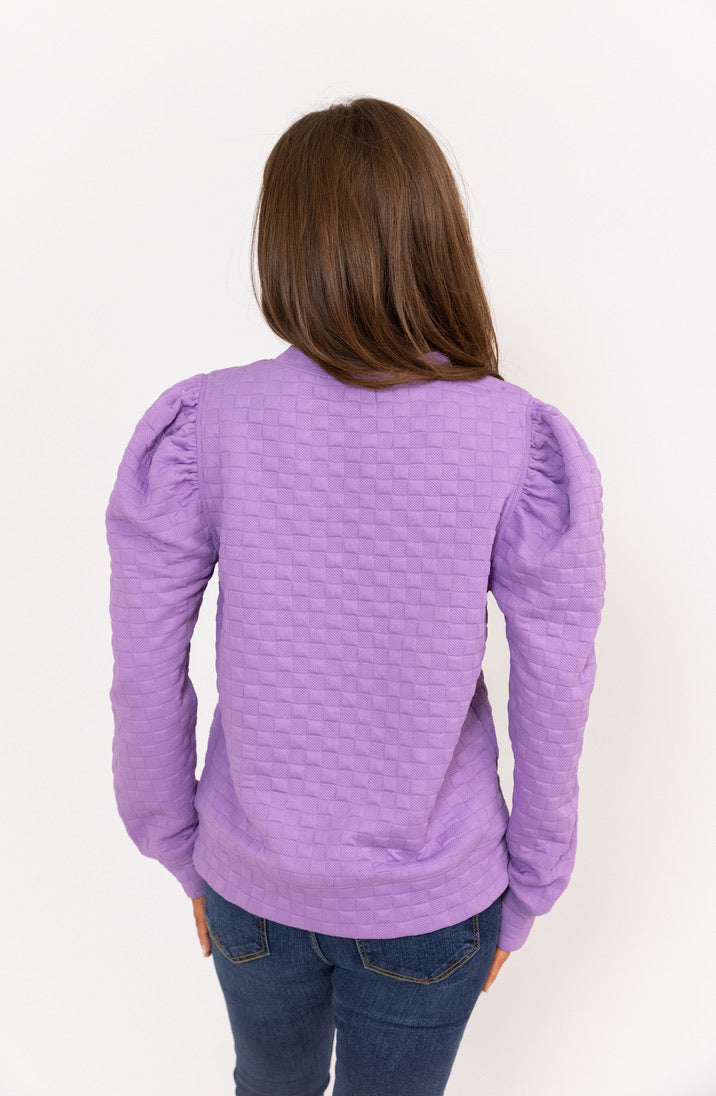 Check Long Sleeve Top