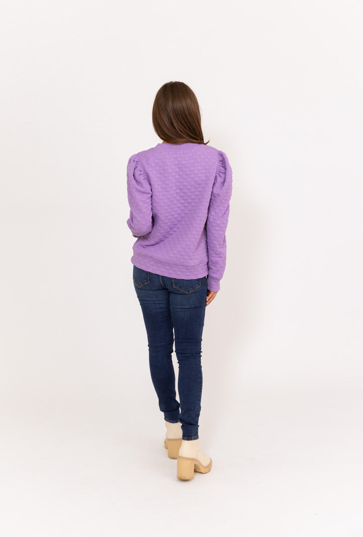 Check Long Sleeve Top