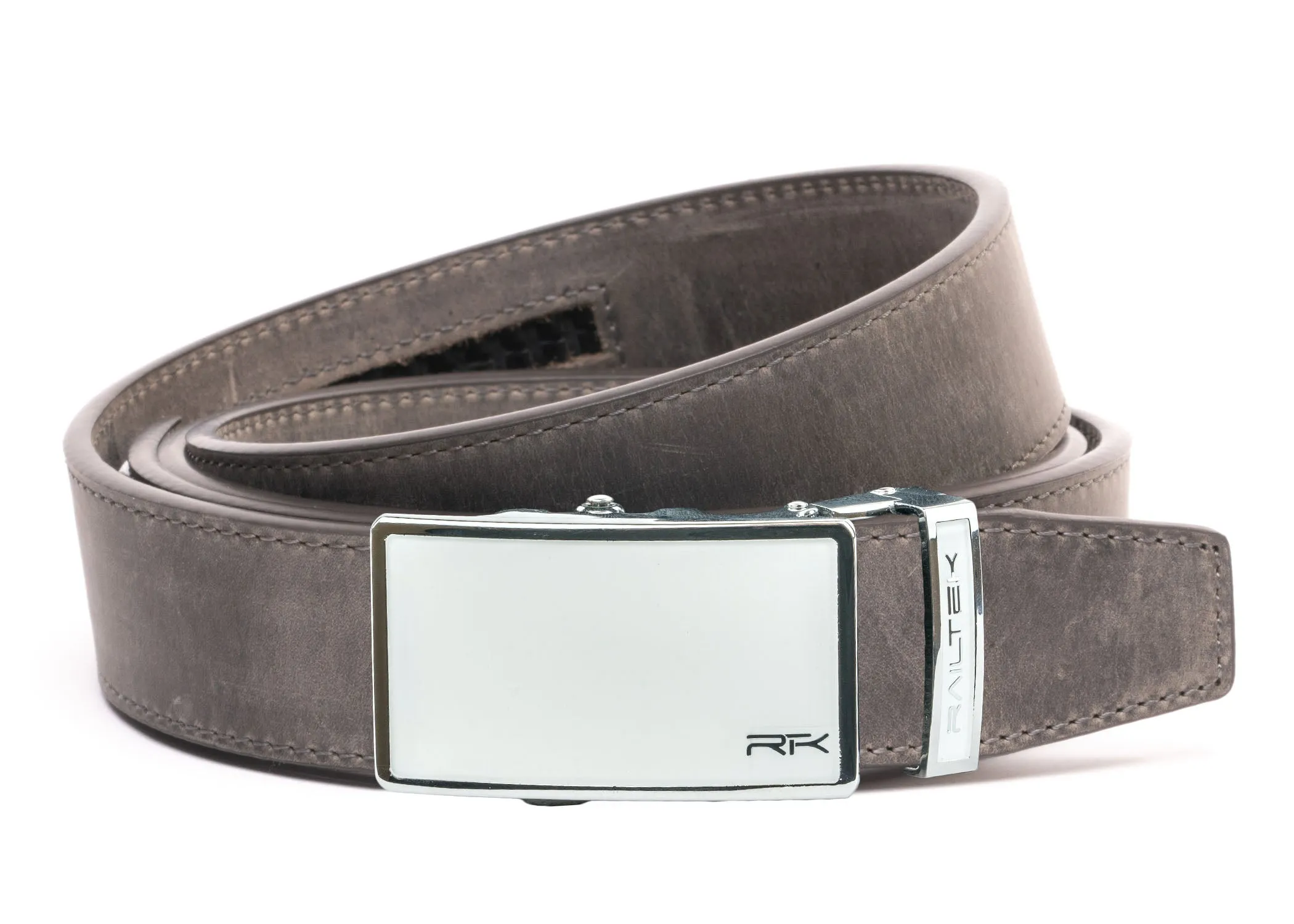 Chrome White Railtek Belt