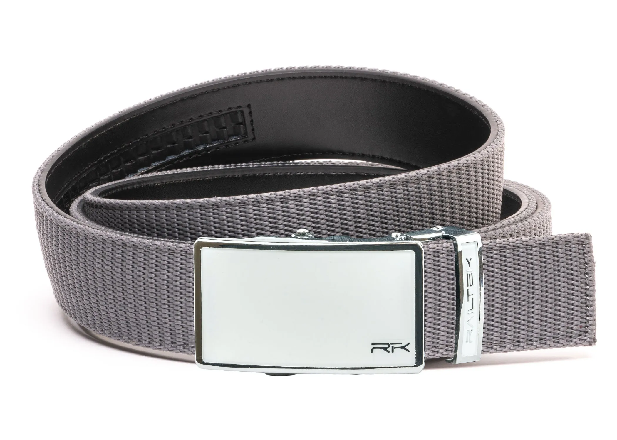 Chrome White Railtek Belt