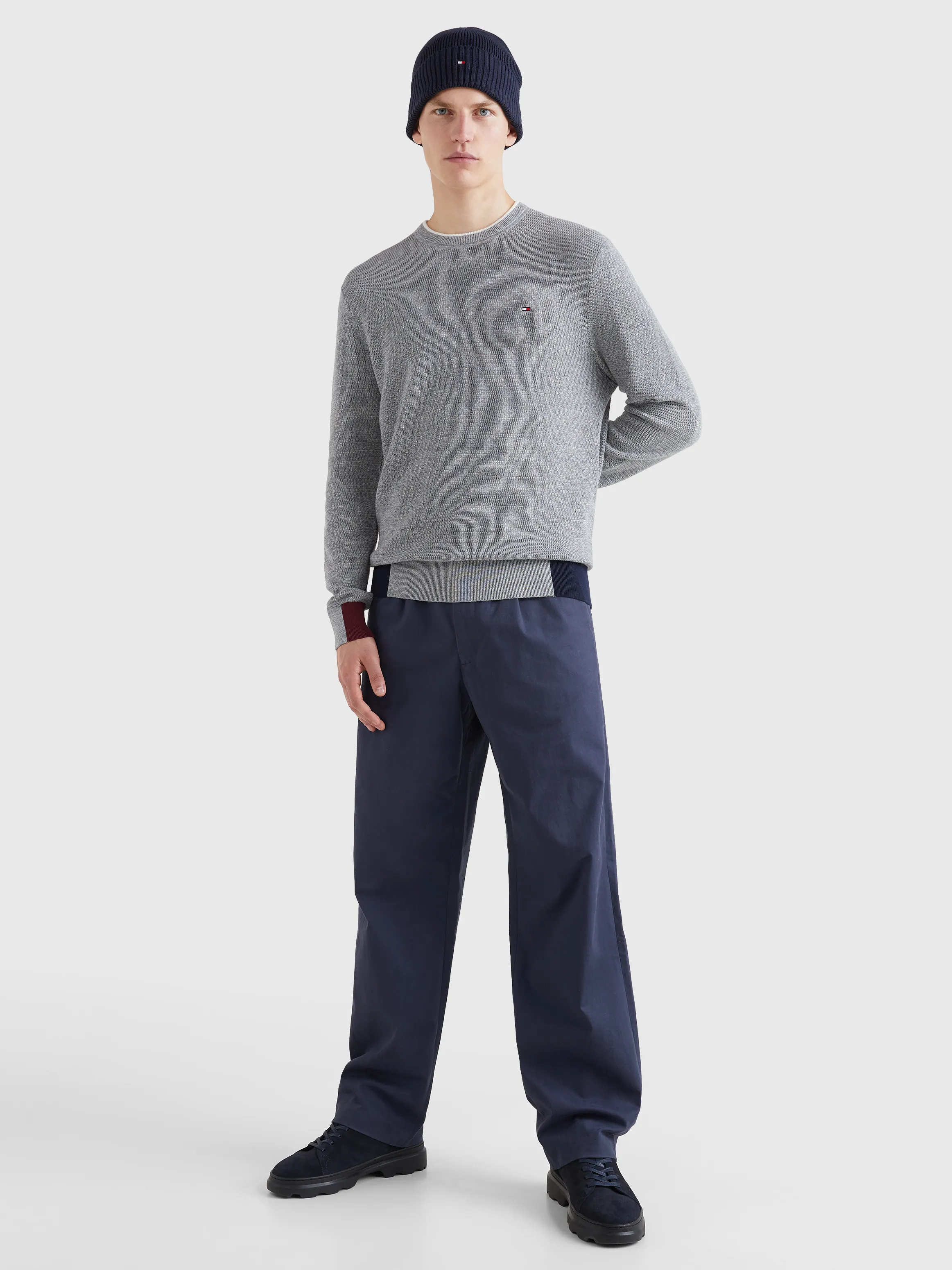 Colour-Blocked Crew Neck Jumper | Sweatshirts & Hoodies | Tommy Hilfiger