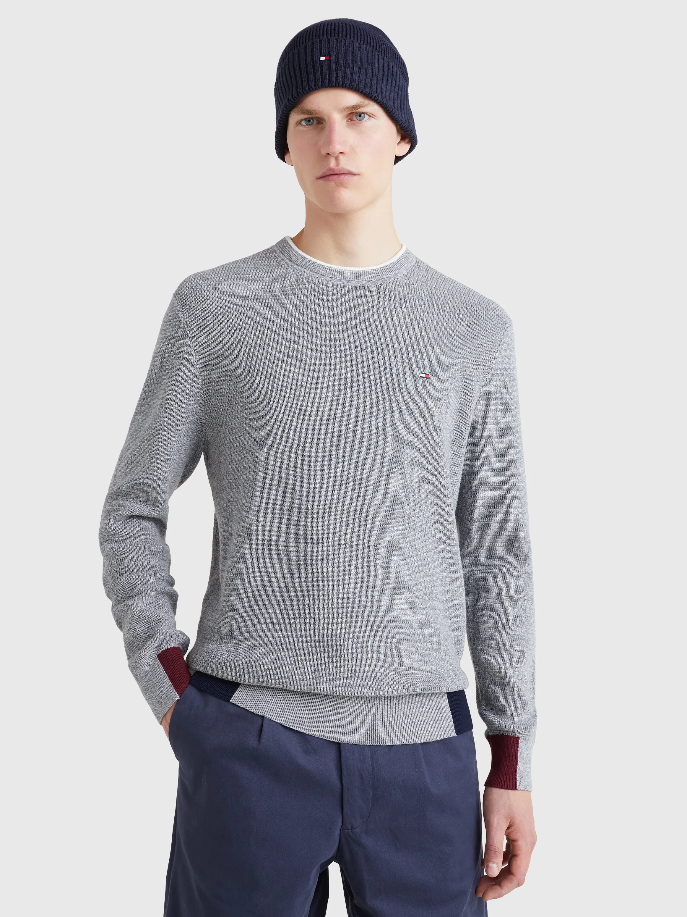 Colour-Blocked Crew Neck Jumper | Sweatshirts & Hoodies | Tommy Hilfiger