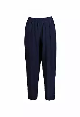 Crepe Elastic Waist Trouser