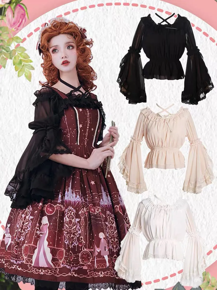 cross blouse lolita coordinate