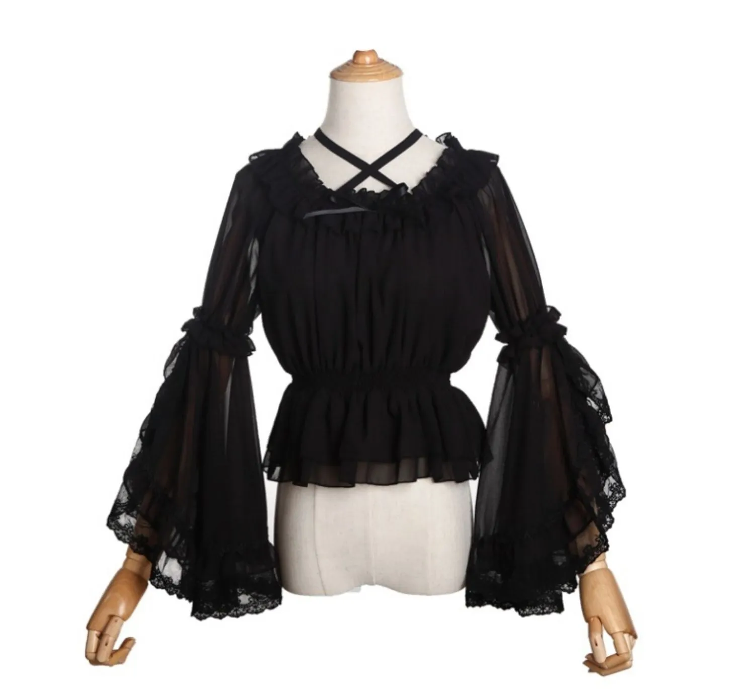 cross blouse lolita coordinate