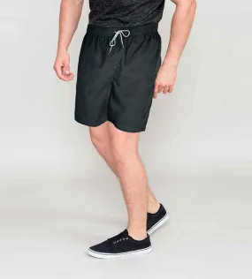 D555 Mens Black Full Length Swim Short (YARROW BLACK)