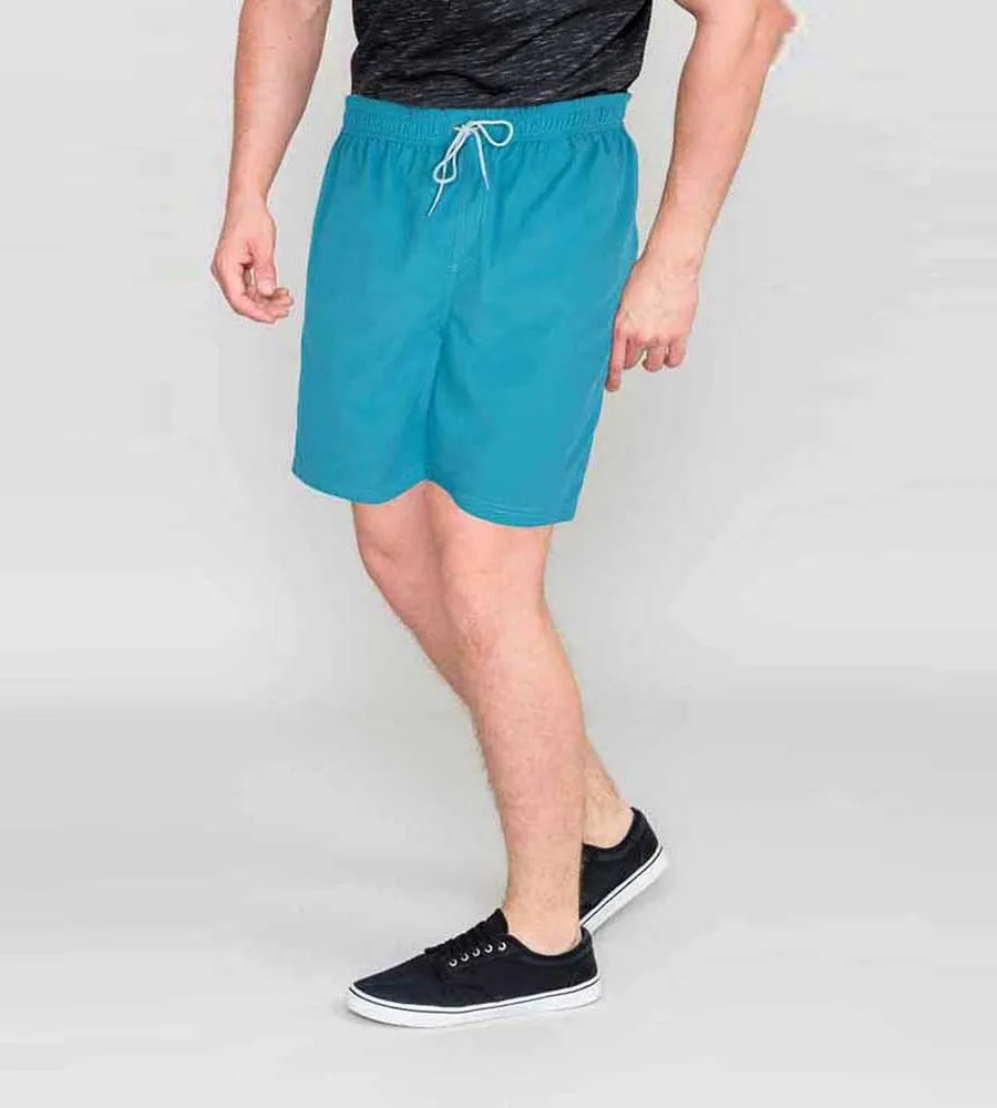 D555 Mens Blue Full Length Swim Short (YARROW BLUE)