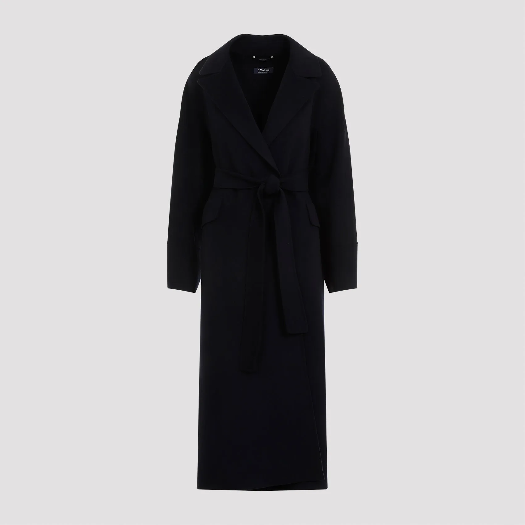 Dark Blue Malika Virgin Wool Coat