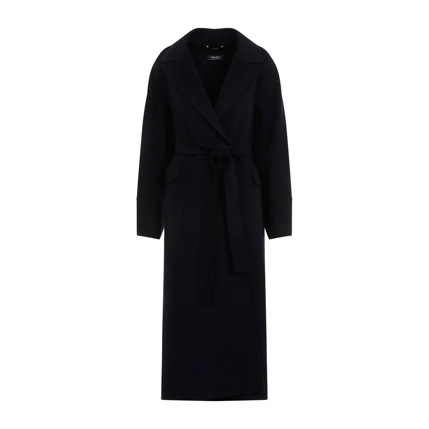 Dark Blue Malika Virgin Wool Coat