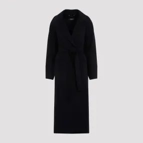 Dark Blue Malika Virgin Wool Coat