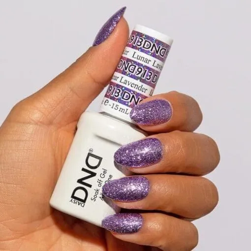 DND Matching Pair - Super Glitter Collection -Lunar Lavender #913