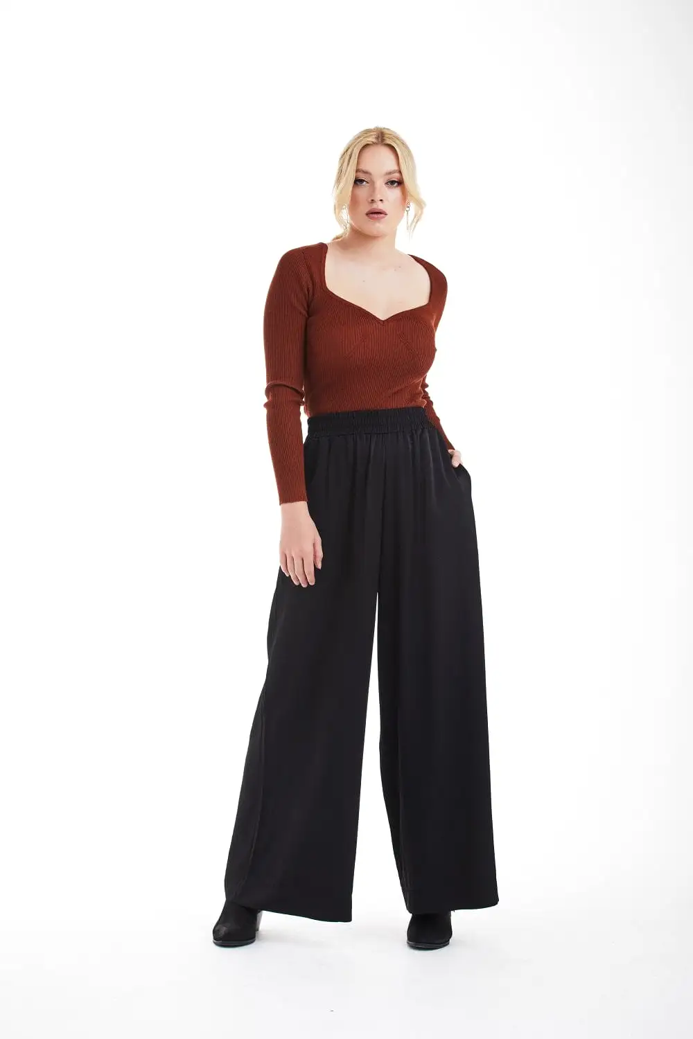 Double Second Lux Wide Leg Trousers