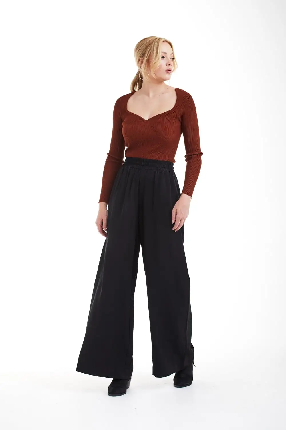 Double Second Lux Wide Leg Trousers