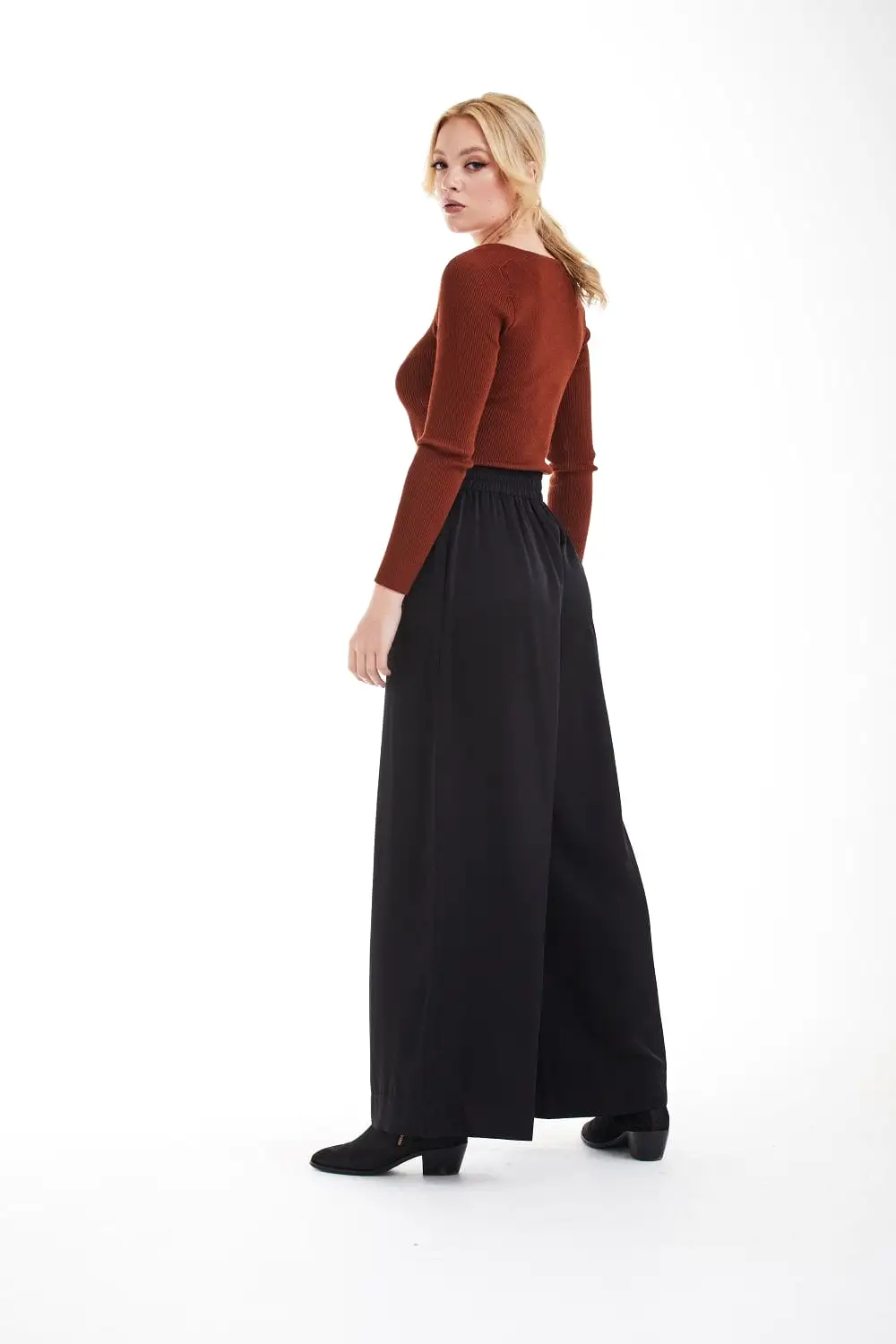 Double Second Lux Wide Leg Trousers