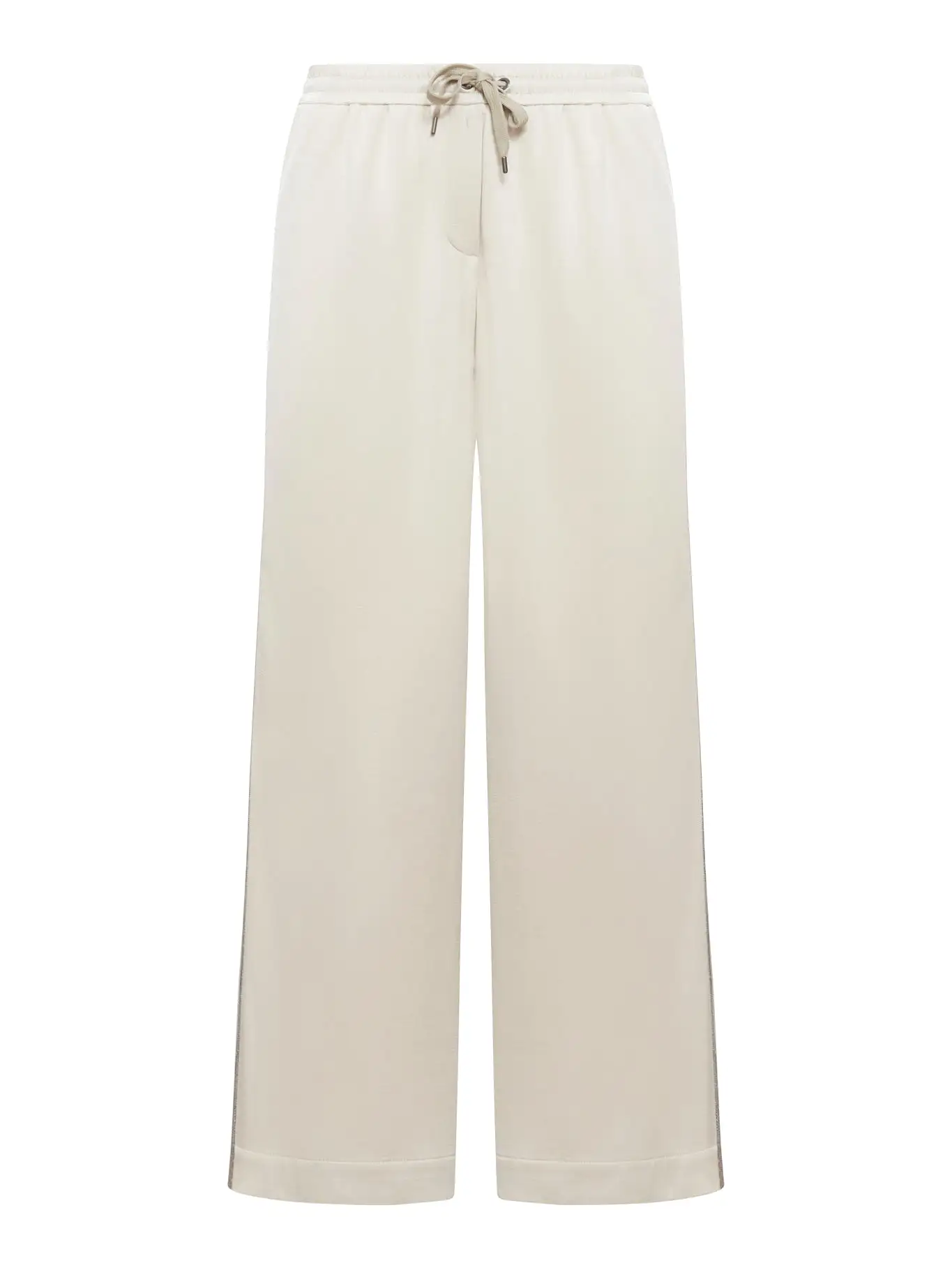 drawstring wide-leg trousers