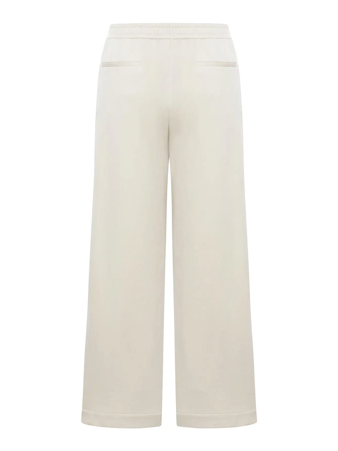 drawstring wide-leg trousers