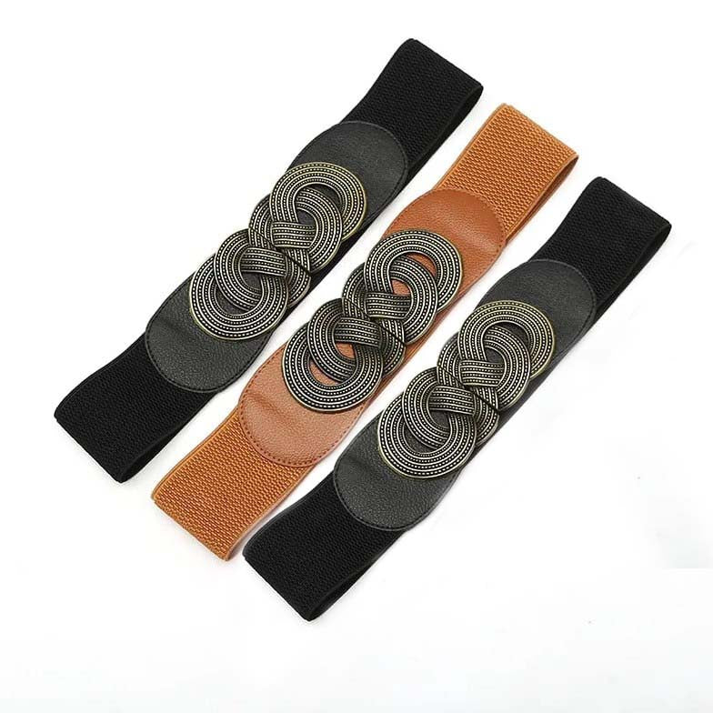 Elastic Waist Buckle Belt