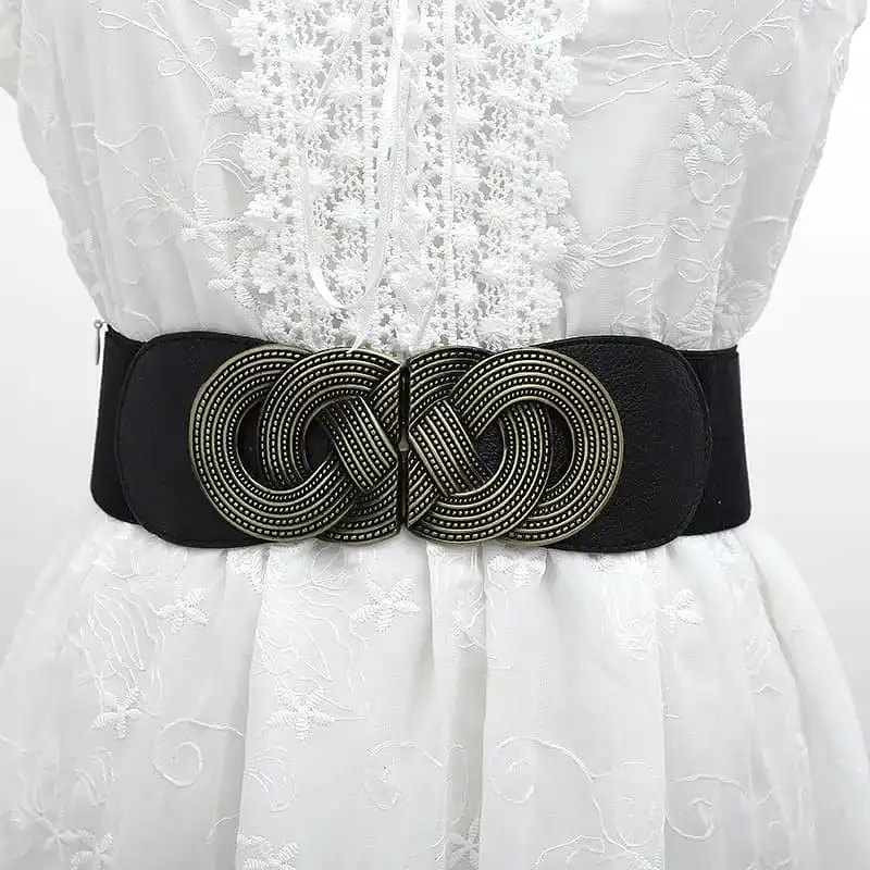 Elastic Waist Buckle Belt