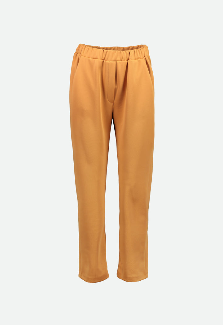 Elastic Waist Pegged Trouser