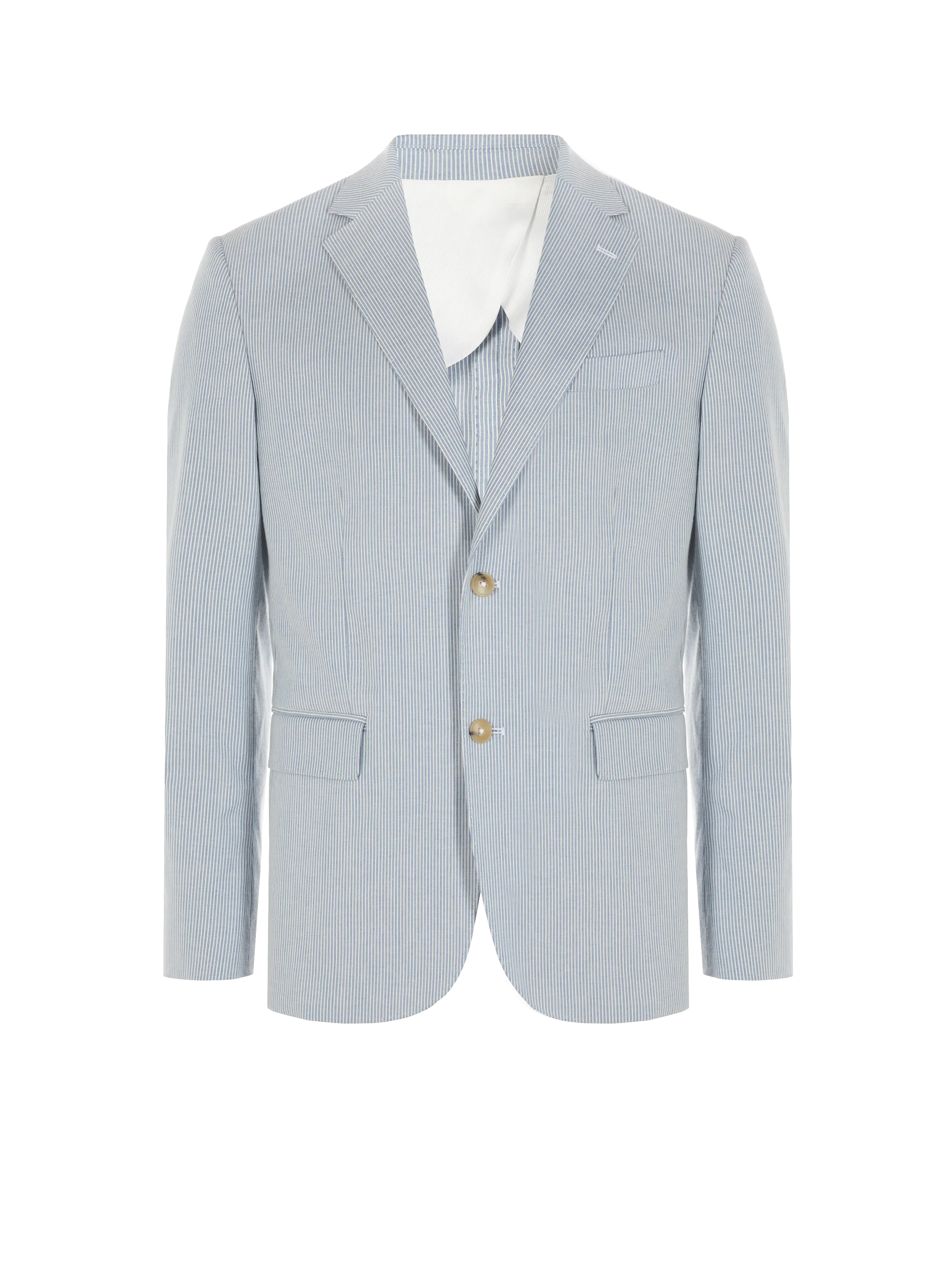 FACONNABLE  Striped blazer coat - Blue