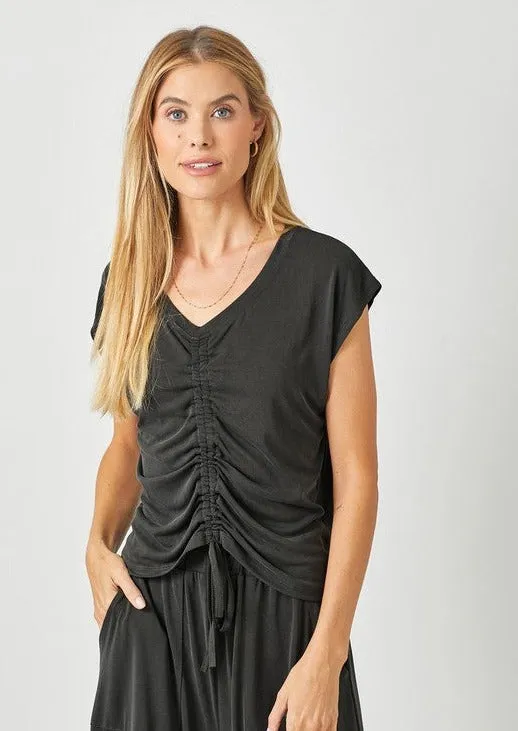 FINAL SALE - Front Ruched Tops - 3 Colors!