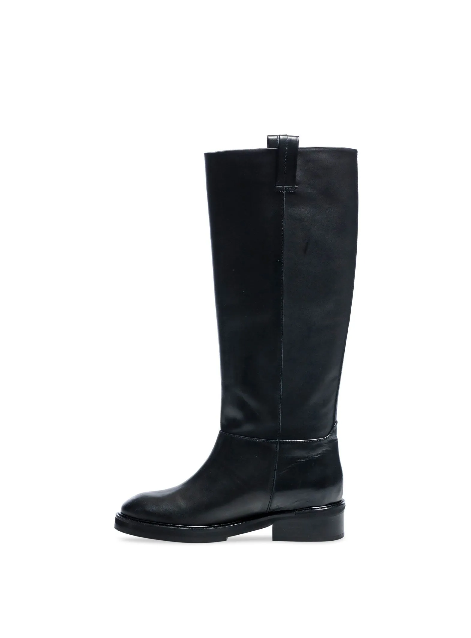 FLATTERED BOOTS FRANCES LEATHER BLACK