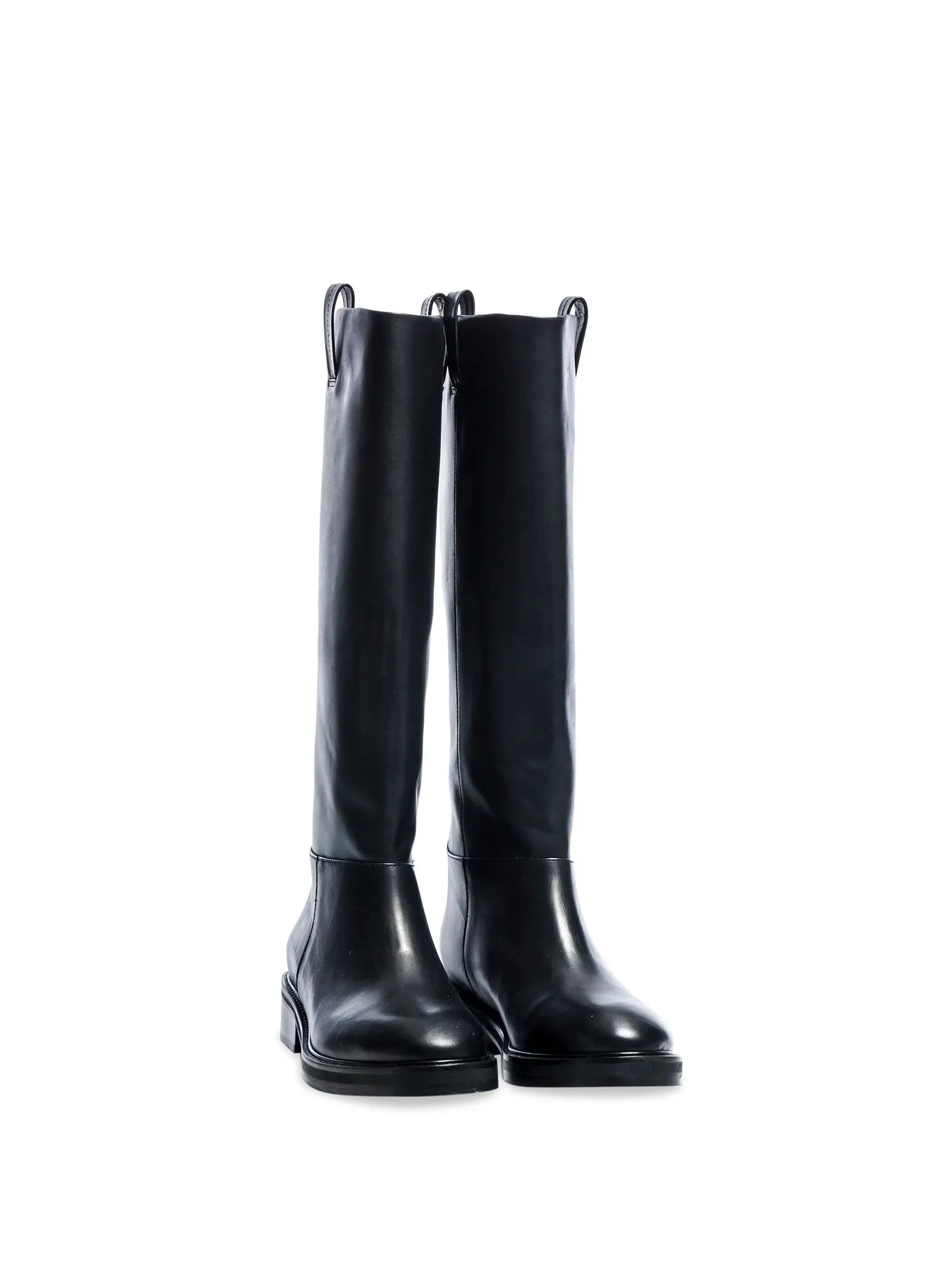 FLATTERED BOOTS FRANCES LEATHER BLACK